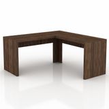 Mesa de Canto para Home Office Nogal Tecno Mobili