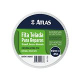 Fita Telada Atlas Reparos P Drywall Gesso Alvena 50Mmx45Mts