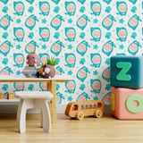 Papel De Parede Adesivo Tubarão Fofo N09042 0,58x2,5m