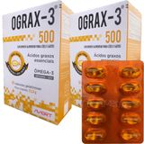 2 Suplemento Alimentar Ograx-3 500 Mg 60 Capsulas Omega 3 Epa Dha Caes Gatos Avert