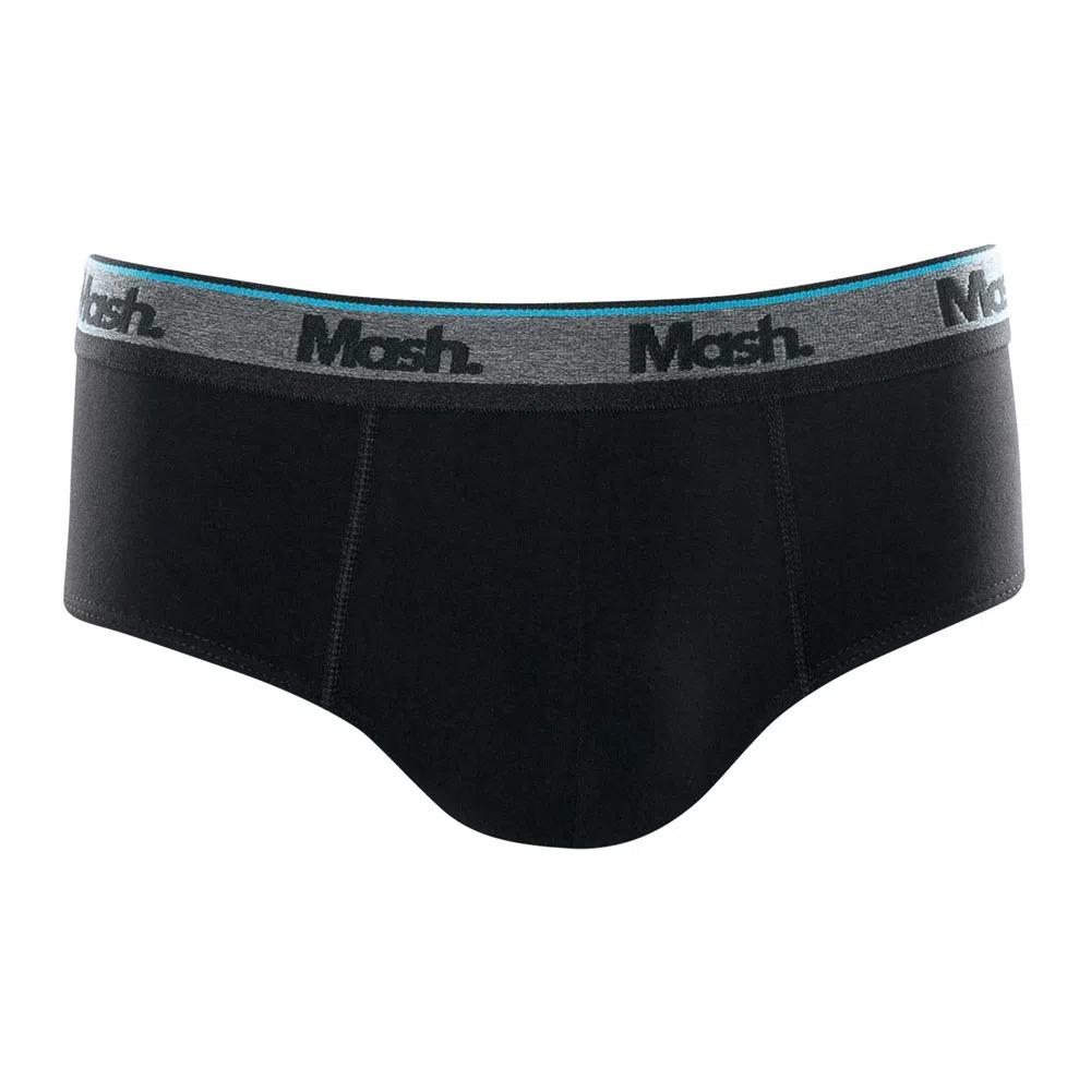 Cueca Slip Cotton Mash  Preto Xxgg