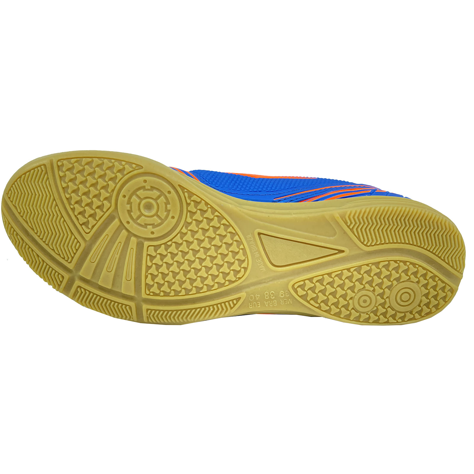 Chuteira Futsal Dray 806 Masculina - Azul E Laranja - 43 - Carrefour