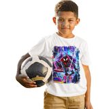 Camisa Camiseta Homem Aranha Aranhaverso Infantil Juvenil 05
