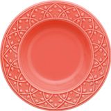 Prato Fundo Mendi Coral Oxford® Cerâmica 23cm