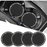 Porta-copos De 40 Polegadas 2,75 Polegadas Insira Montanhas-russas,4 Pcs Glitter Crystal Rhinestone Cup Holder Round Car Interior Acessórios