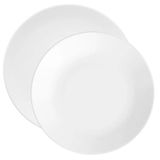 Kit Pratos Rasos E Fundos Coup White Oxford® Porcelana 8 Peças