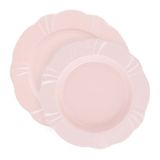 Kit Pratos Rasos E Fundos Soleil Blush Oxford® Porcelana 20 Peças