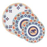 Jogo 2 Pratos Rasos 2pratos Fundos 2 Pratos Lanche Coup Shanti Oxford® Porcelana