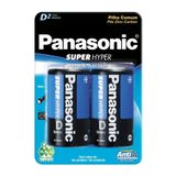 Pilha Panasonic Comum D Grande 1,5v Com 2 Unidades