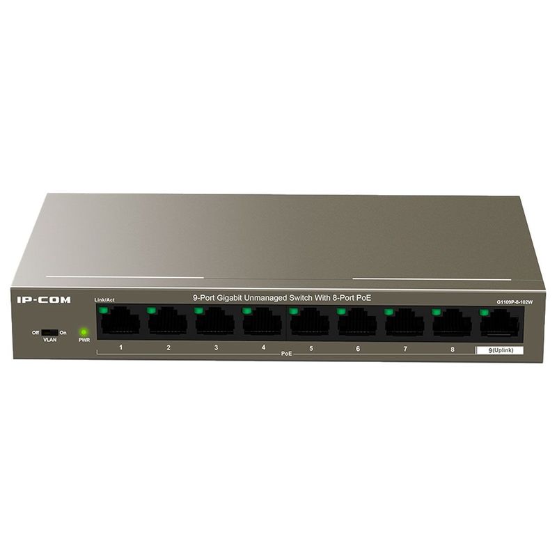 Switch Com 9 Portas G1109p-8-102w Ipcom