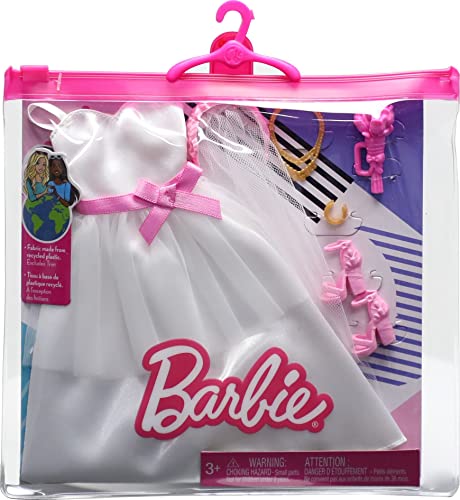 Barbie Fashions Doll Roupas E Acessórios Conjunto, Noiva P