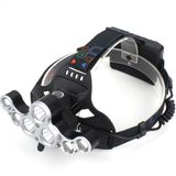 Lanterna Cabeça T6 E Led Cob 35000lm Recarregavel 7 Leds Gt599