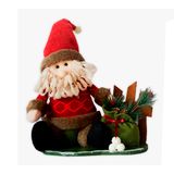 Decoração Boneco Natal Papai Noel Tecido Natalino 25cm