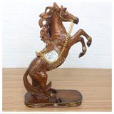 Decoração Escultura Cavalo Ornamental Estátua Resina 28cm