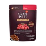 Ração Úmida Gran Plus Gourmet Gatos Adultos Carne Sachê 85g