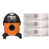 Saco Descartável Aspirador Pó Lavor Wash Compact Eco 1250w C/ 03 Un.