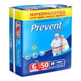 Fralda Geriátrica Prevent Hiper G Com 50 Unidades