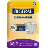 Fralda Geriátrica Bigfral Derma Plus Xg Com 7 Unidades