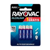 Pilha Rayovac Alcalina Aaa Palito Leve 4 Pague 3