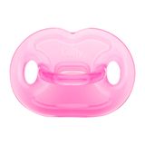 Chupeta Lolly 100% Silicone Tamanho 2 +6 Meses Rosa Com 1 Unidade