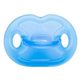 Chupeta Lolly 100% Silicone Tamanho 2 +6 Meses Azul Com 1 Unidade