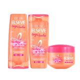 Kit Beleza Elseve Longo Dos Sonhos Shampoo Salvador 200ml + Condicionador Desata Nós 200ml + Creme Milagroso 300g