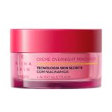 Creme Hidratante Facial Eudora Niina Secrets Skin Overnight Renovador 45g