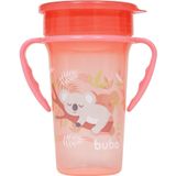 Copo De Treinamento Com Alça 260ml - Coala Rosa - Buba