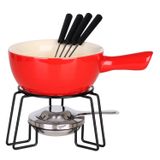 Conjunto Para Fondue 700ml Cerâmica 8 Peças 4 Pessoas