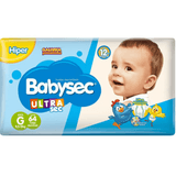 Fralda Babysec Ultrasec Hiper Galinha Pintadinha G Com 64 Unidades