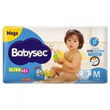 Fralda Babysec Ultrasec Mega Galinha Pintadinha M Com 38 Unidades