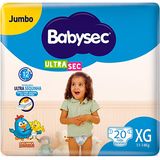 Fralda Babysec Ultrasec Jumbo Galinha Pintadinha Xg Com 20 Unidades