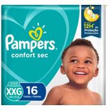 Fralda Pampers Confort Sec Pacotao Xxg Com 16 Unidades