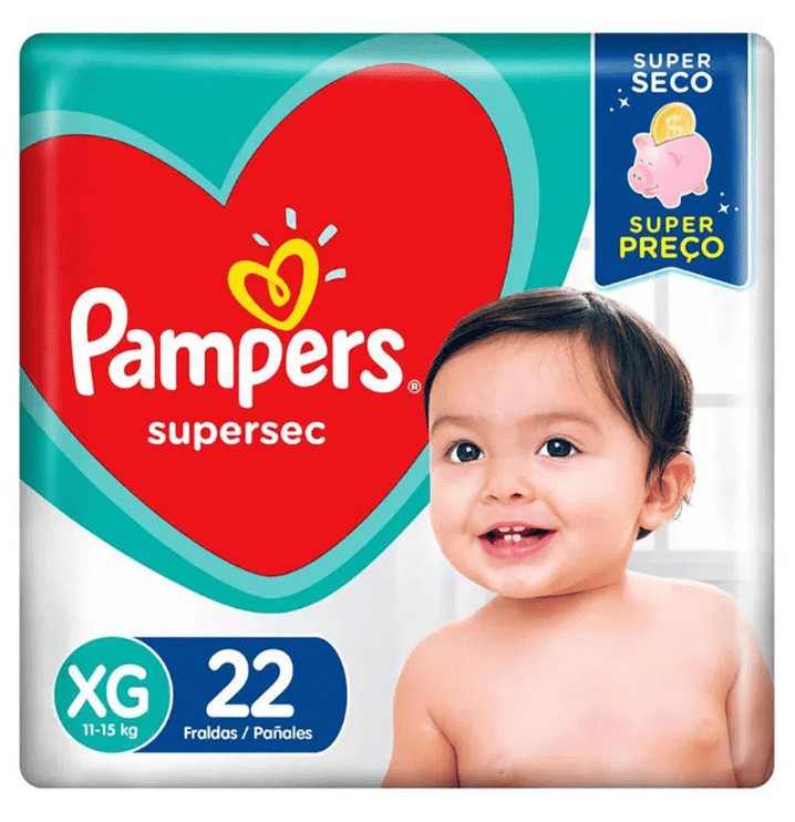 Fralda Pampers Supersec Economica Xg Com 22 Unidades