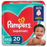 Fralda Pampers Supersec Economica Xxg 20 Unidades