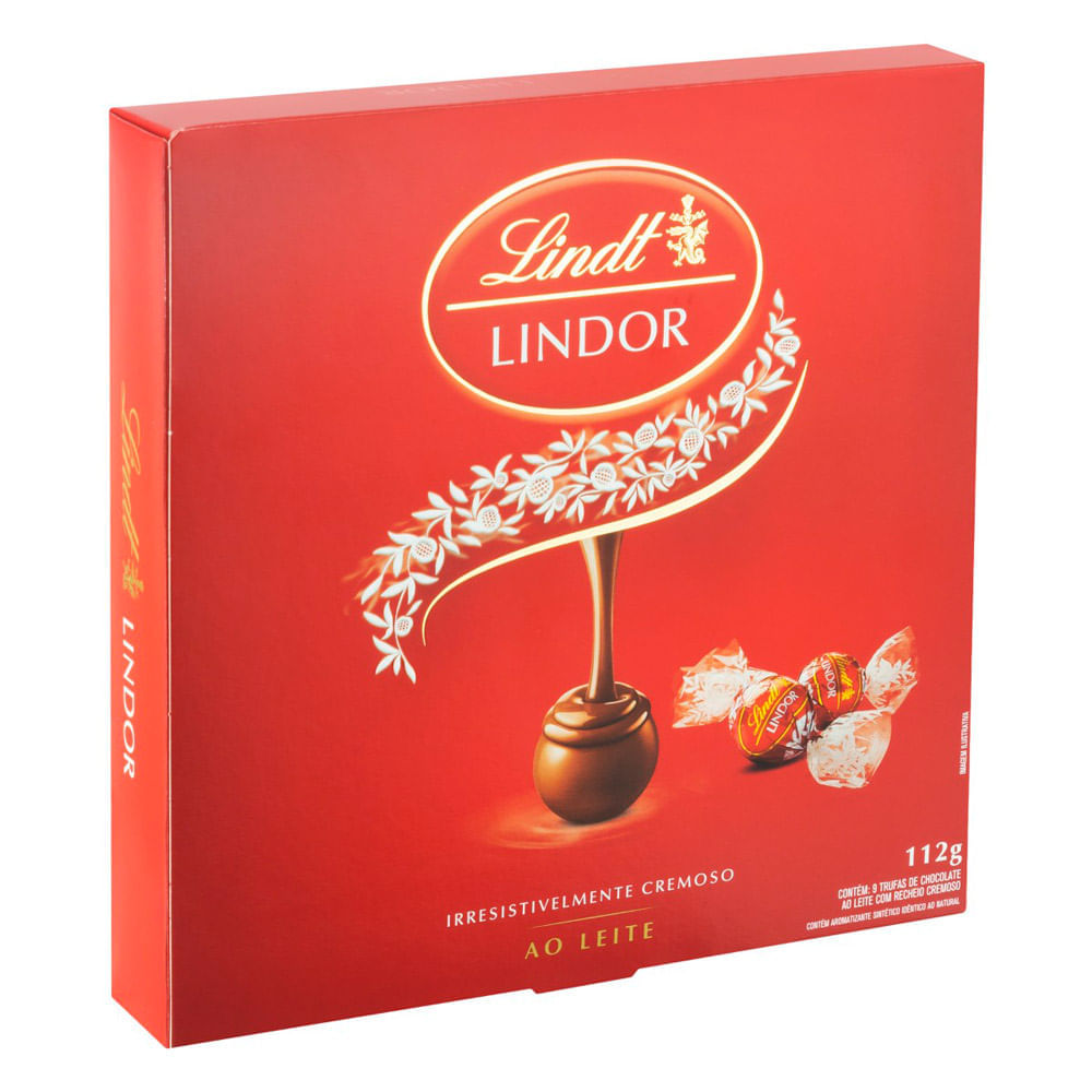 Trufa De Chocolate Ao Leite Lindt Lindor Caixa 112g Carrefour 6107