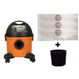 Kit 12 Sacos Aspirador Lavor Wash Compact Eco 1250w + Filtro