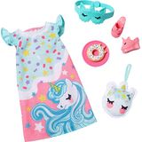 Minhas Primeiras Roupas De Barbie, Pijamas E Chinelos Com Hora De Dormir
