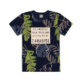 Camiseta Juvenil Masculina Paradise Rovitex Kids Azul 6