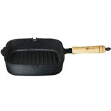 Frigideira Bistequeira Estriada Ferro Fundido Santana 22cm