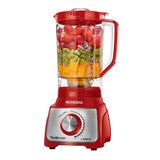 Liquidificador Mondial L-1100ri 3l, 12 Velocidades+pulsar, 1100w, Vermelho/inox 220v