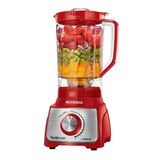 Liquidificador Mondial L-1100ri 3l, 12 Velocidades+pulsar, 1100w, Vermelho/inox 110v