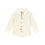 Camisa Infantil Masculina Manga Longa Trick Nick Bege M