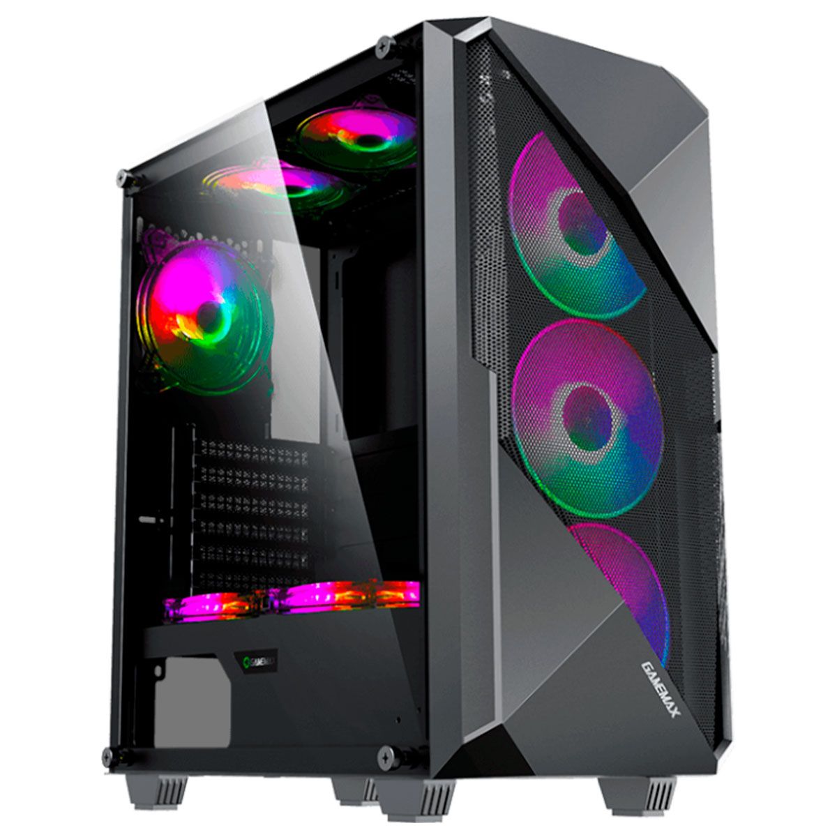 Gabinete Gamer Preto Argb Vidro Gamemax Revolt