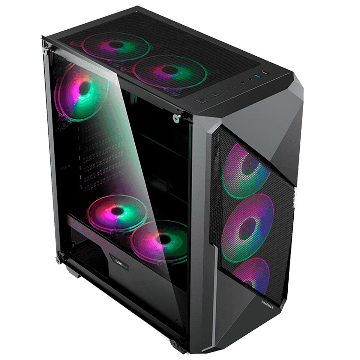 Gabinete Gamer Gamemax Revolt, Vidro Temperado, 3x Fans Argb, Branco -  Carrefour