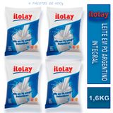 4 Pct De Leite Em Pó Integral Argentino Ilolay 400g Original