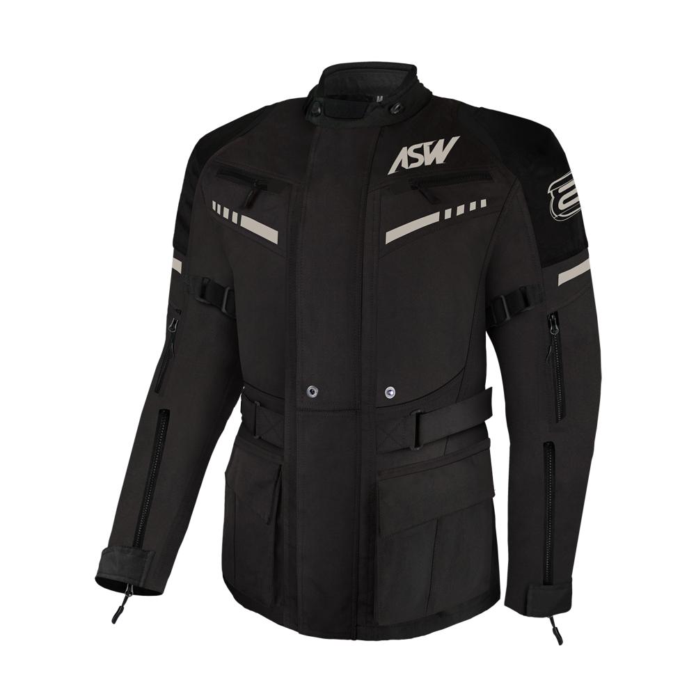 Jaqueta Asw Tsunami Impermeável Moto Motociclista Big Trail - Preto - L