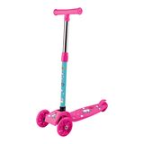 Patinete Infantil 3 Rodas Led Unicórnio Dobrável Ajustável