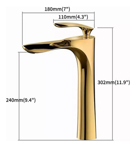 Torneira Misturador De Controle Único Pia Do Banheiro Pia Ouro-ouro