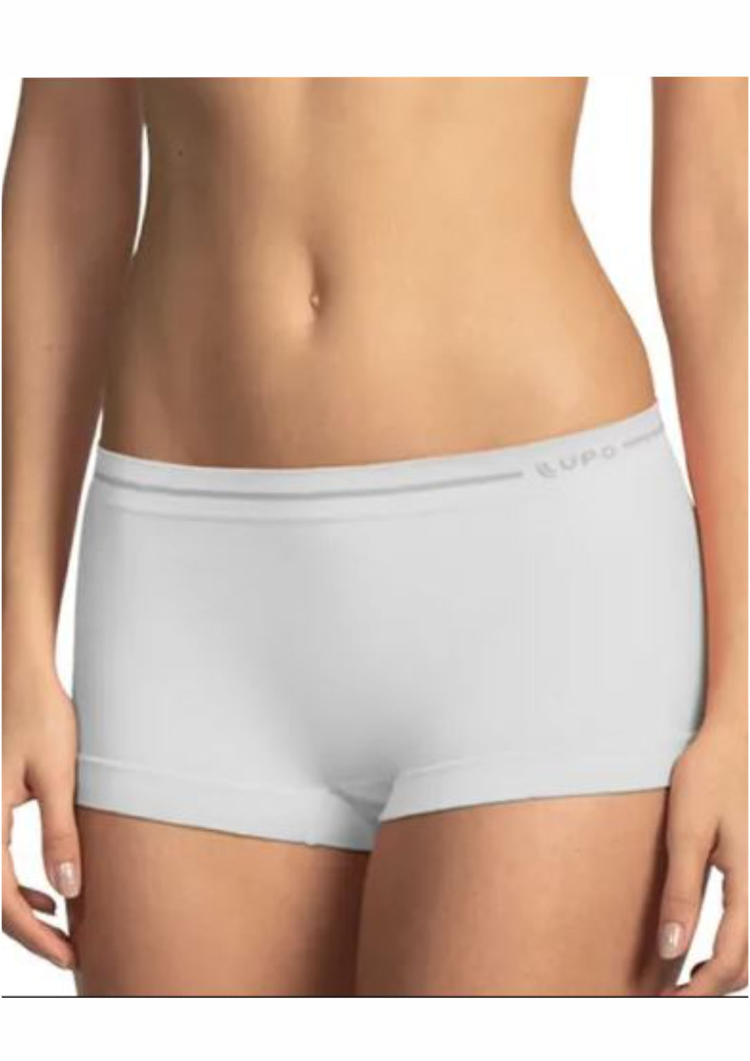 Calcinha Lupo Boxer - Loba - Branco - 41800 | Pau A Pique Calcinha Loba 41800 - Branco - G